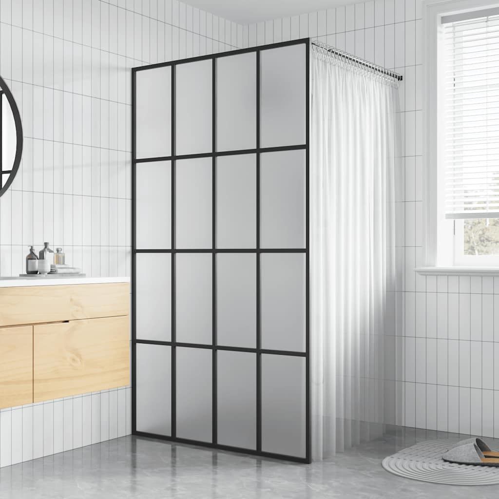 Cabina Doccia con Schermo in Vetro Temperato Glassato 100x195cm vidaXL