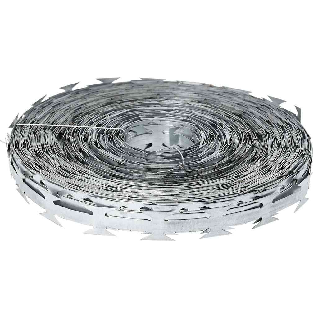 Filo Spinato Concertina con Lame in Acciaio Zincato 500 m vidaXL