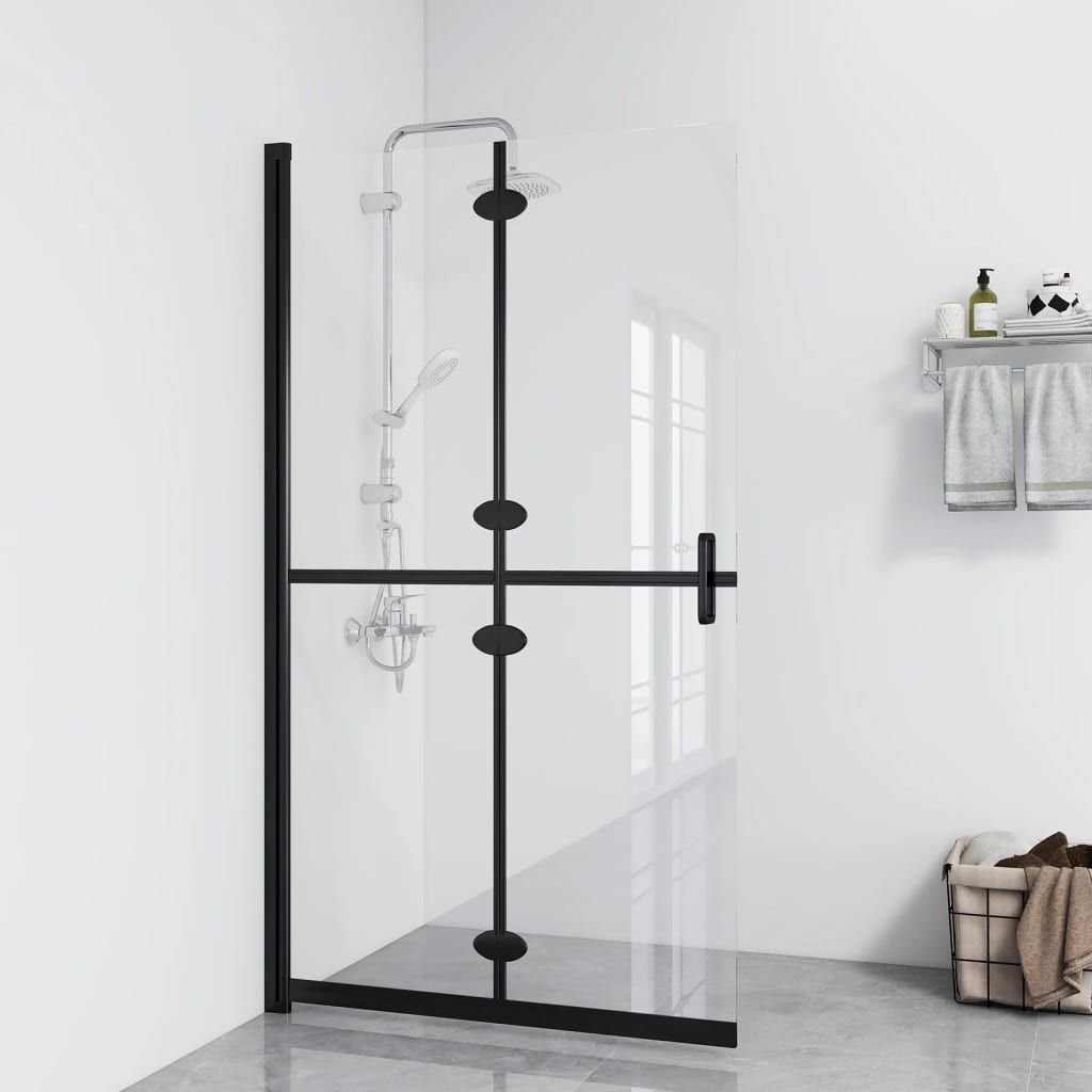 Parete per Doccia Walk-in Pieghevole in Vetro ESG 120x190 cm vidaXL