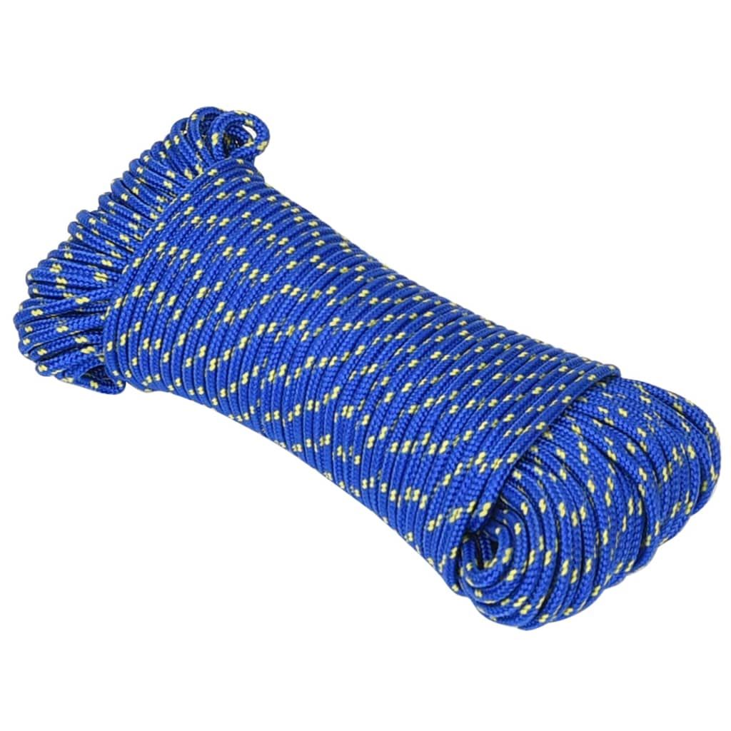 Corda per barca Blu 5 mm 100 m in Polipropilene vidaXL