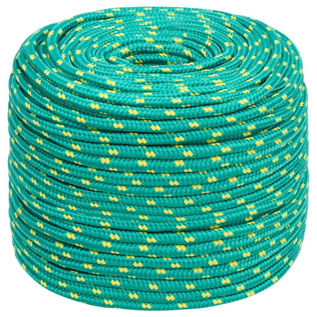 Corda per barca Verde 6 mm 100 m in Polipropilene vidaXL