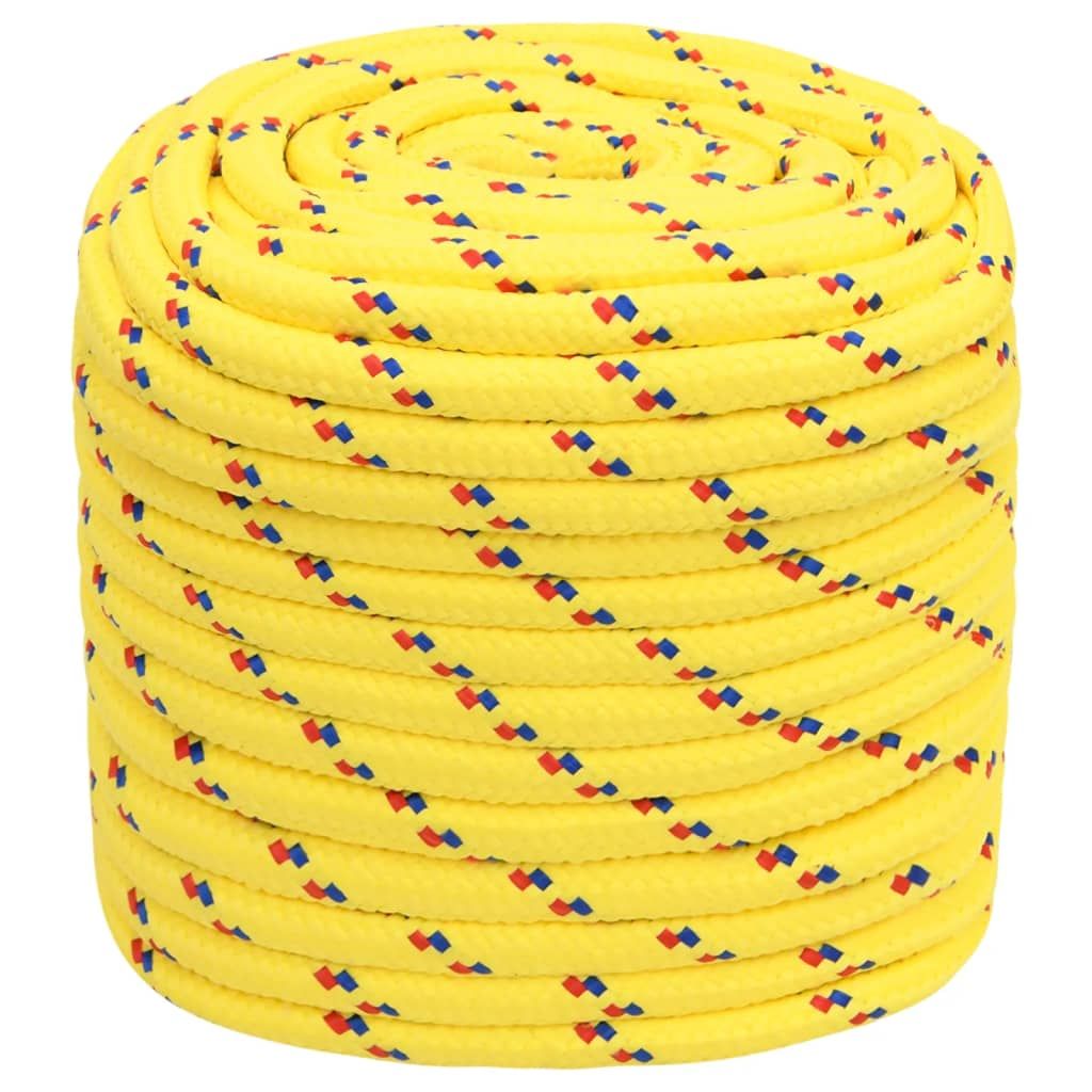 Corda per barca Gialla 16 mm 100 m in Polipropilene vidaXL