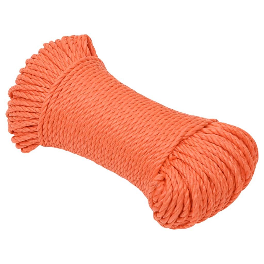 Corda da Lavoro Arancione 6 mm 25 m in Polipropilene vidaXL