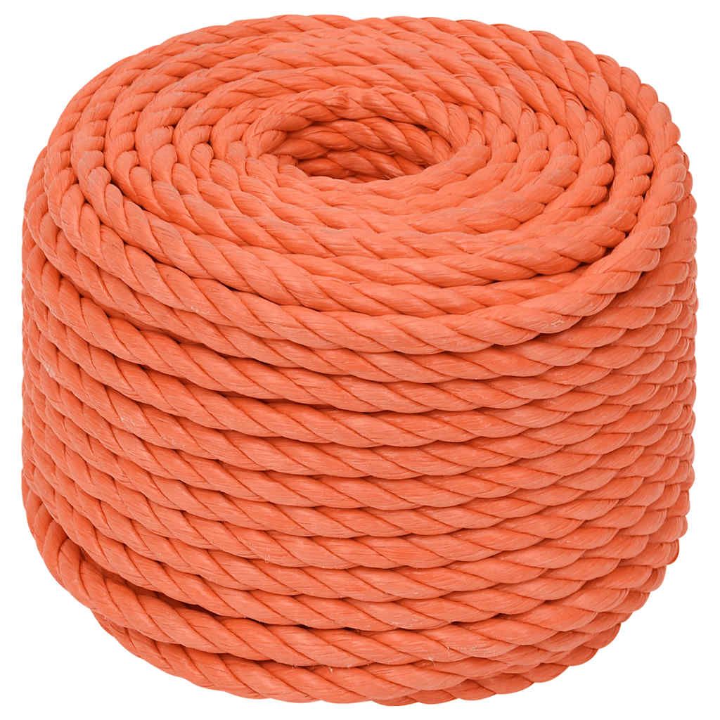 Corda da Lavoro Arancione 14 mm 50 m in Polipropilene vidaXL