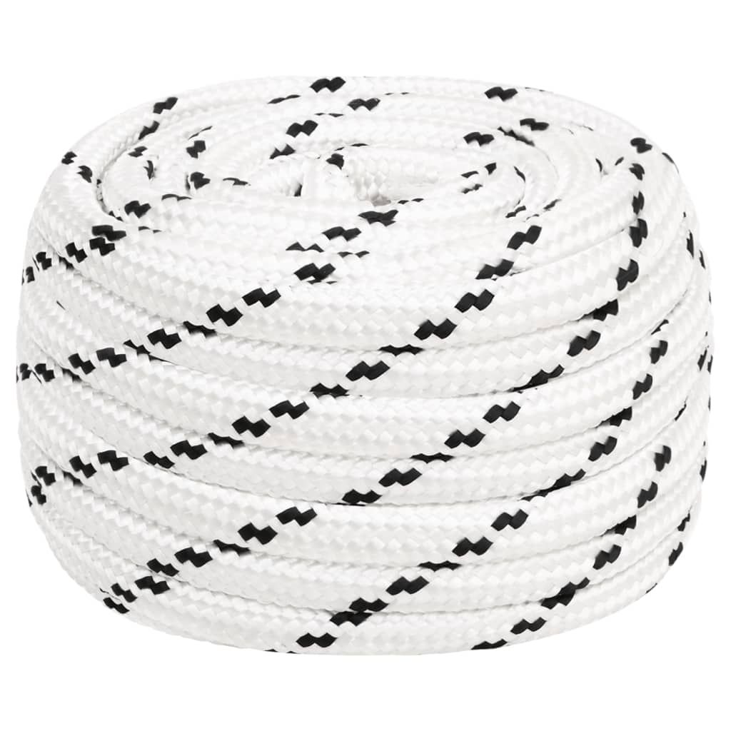 Corda da Lavoro Bianca 16 mm 100 m in Poliestere vidaXL