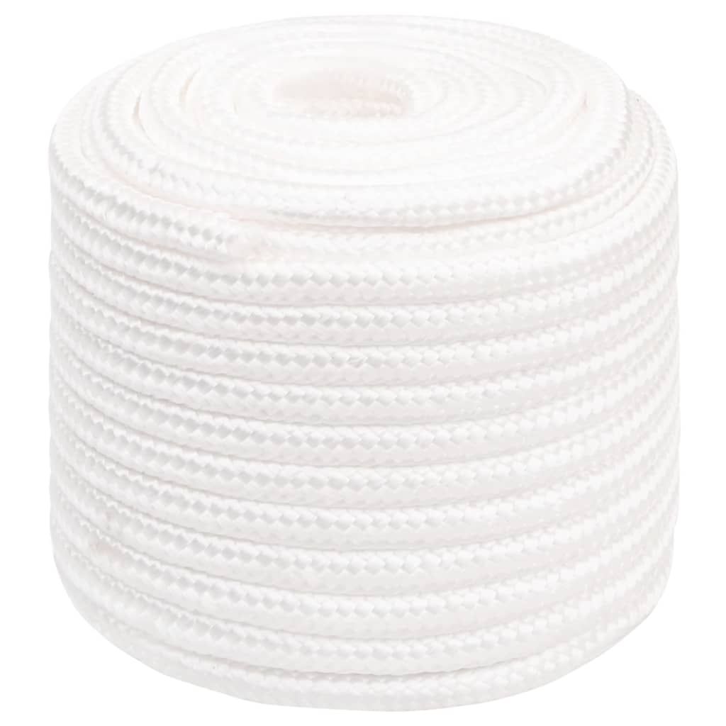 Corda per barca Completamente Bianca 18 mm 100 m in Polipropilene vidaXL