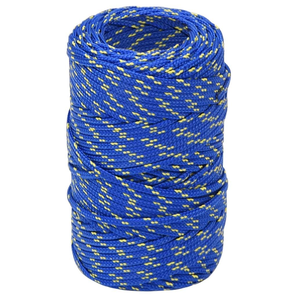 Corda per barca Blu 2 mm 25 m in Polipropilene vidaXL