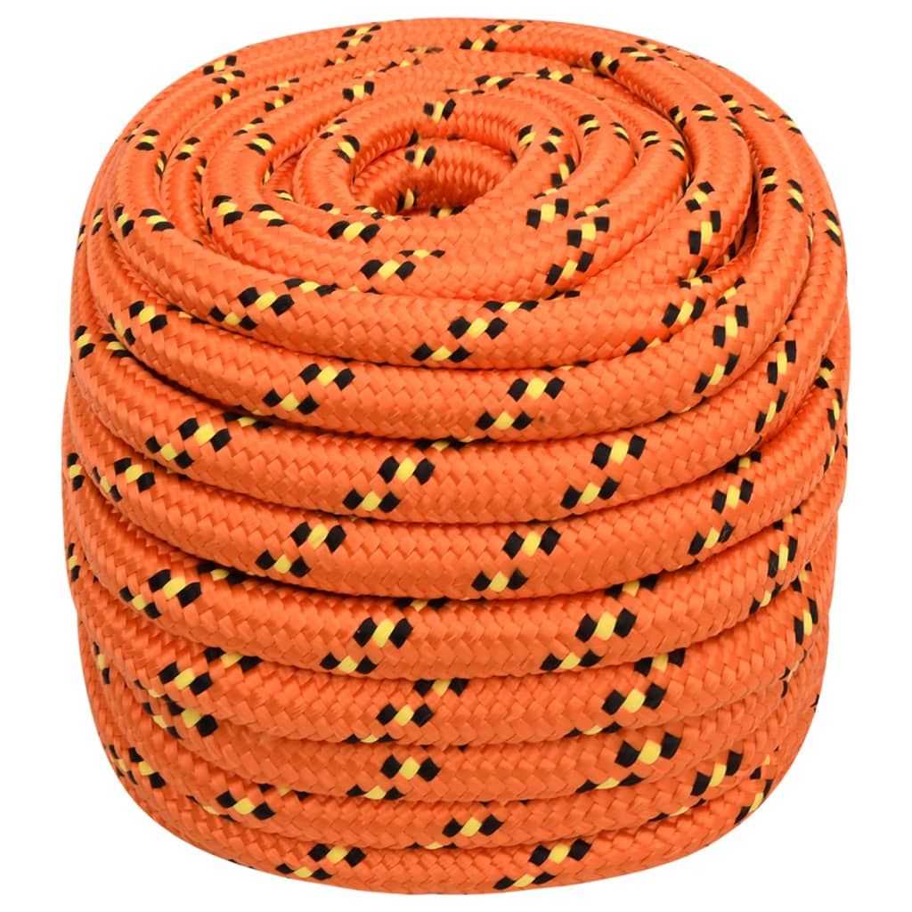 Corda per barca Arancione 20 mm 50 m in Polipropilene vidaXL