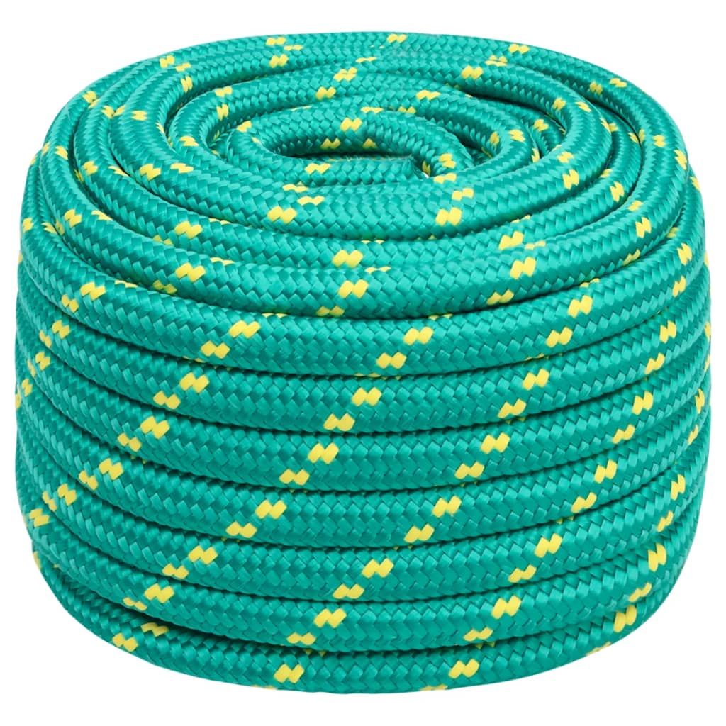 Corda per barca Verde 20 mm 50 m in Polipropilene vidaXL