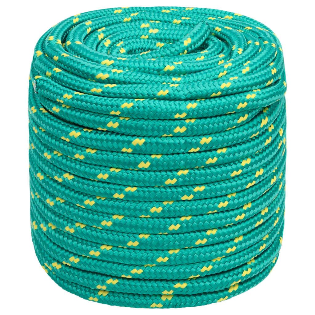 Corda per barca Verde 16 mm 50 m in Polipropilene vidaXL