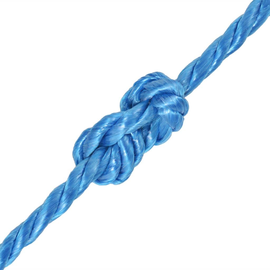 Corda Intrecciata in Polipropilene 16 mm 250 m Blu vidaXL