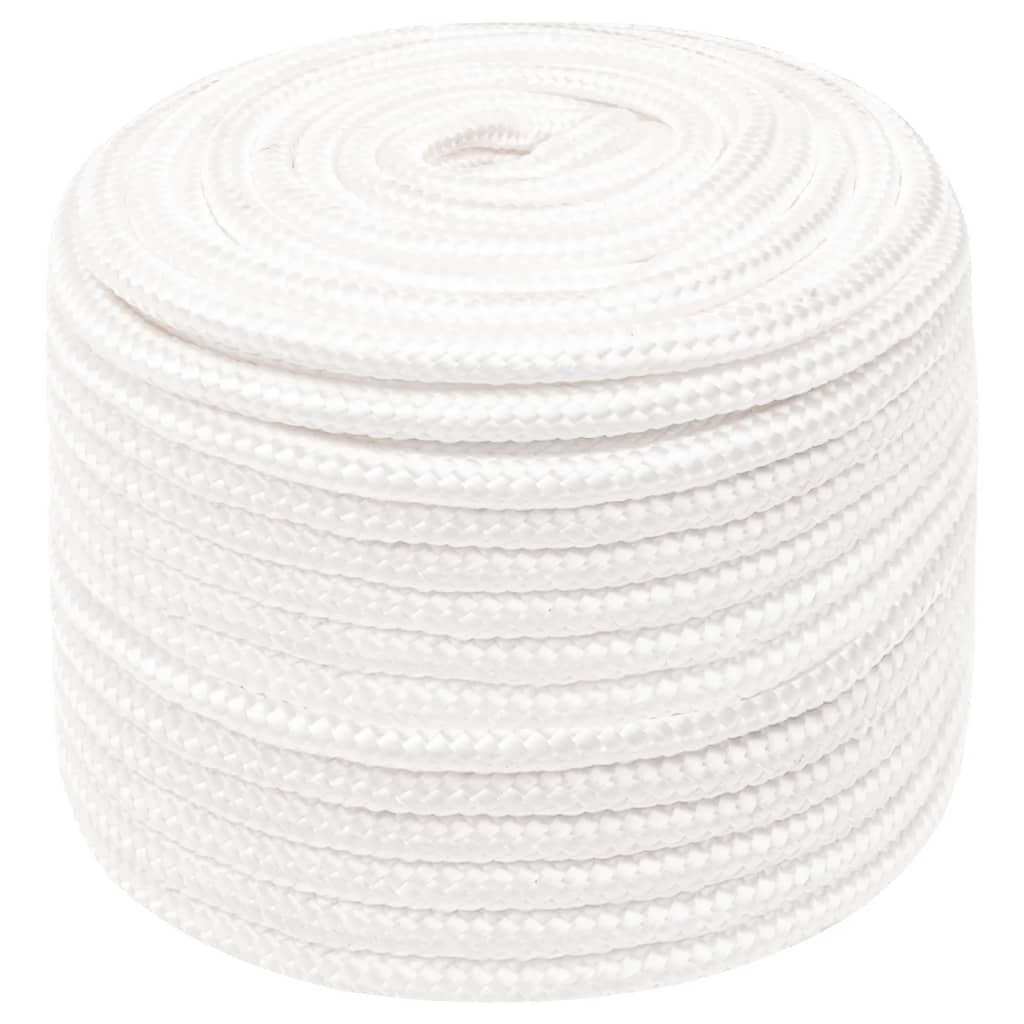 Corda per barca Completamente Bianca 14 mm 50 m in Polipropilene vidaXL
