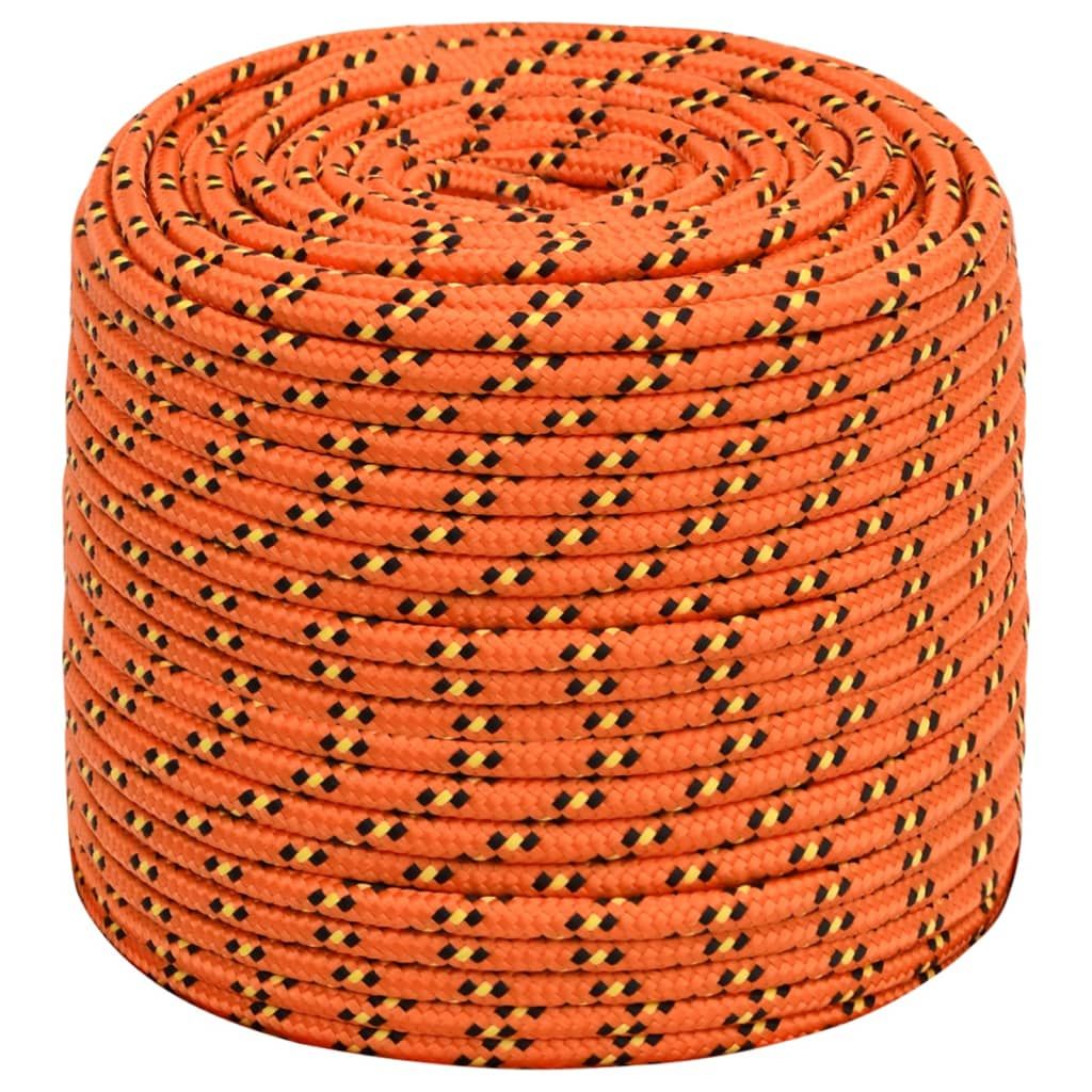 Corda per barca Arancione 8 mm 500 m in Polipropilene vidaXL