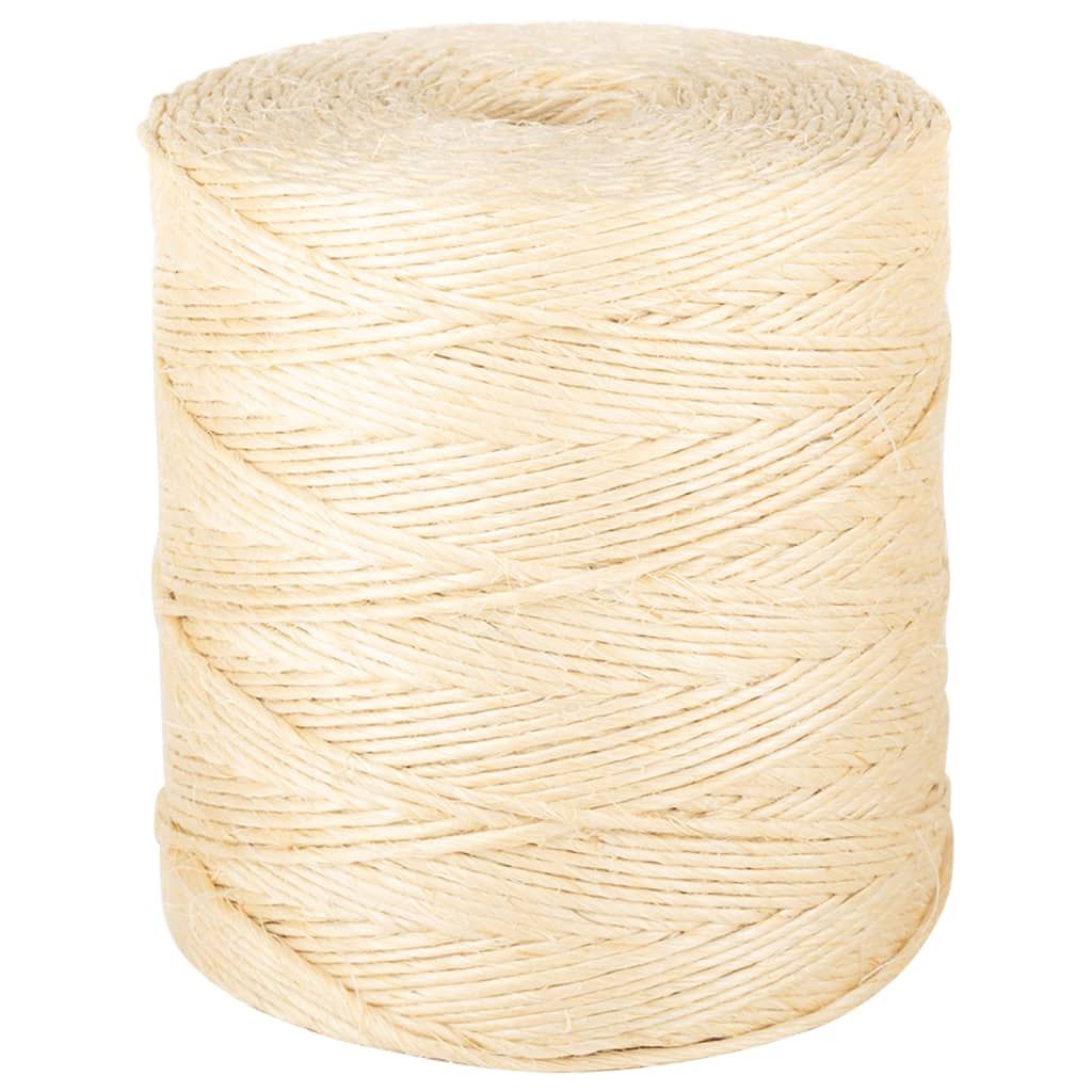 Corda in Sisal 100% 2 mm 300 m vidaXL