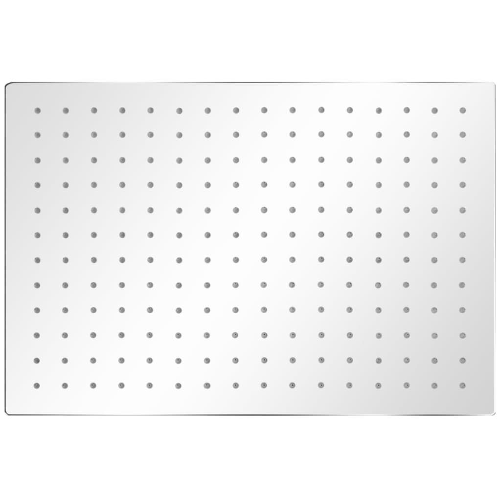 Soffione per Doccia a Pioggia 2pz Acciaio Inossidabile 30x40cm vidaXL