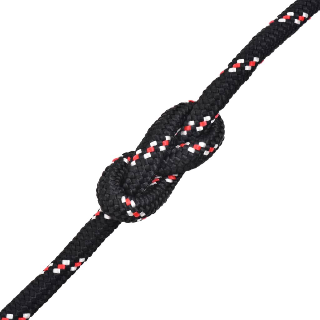 Corda Marina in Polipropilene 10 mm 250 m Nera vidaXL