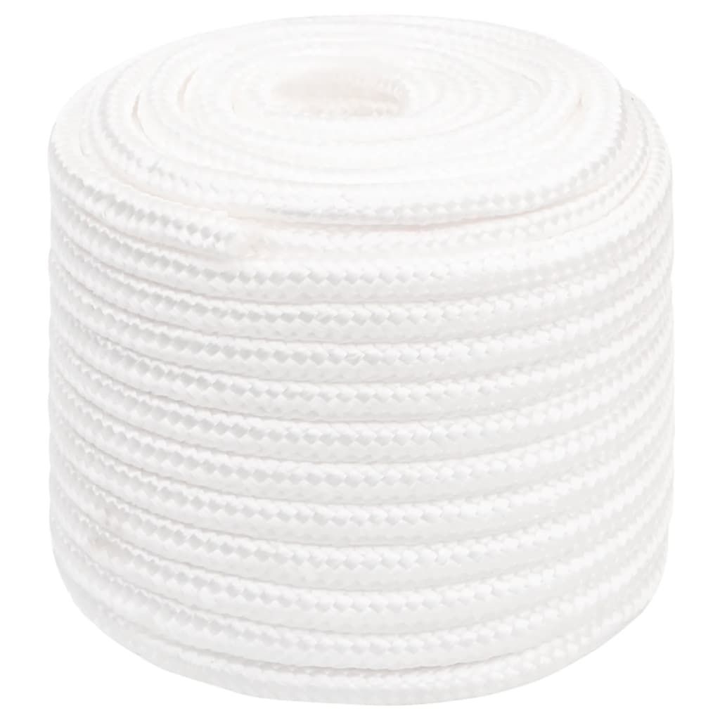 Corda per barca Completamente Bianca 16 mm 50 m in Polipropilene vidaXL
