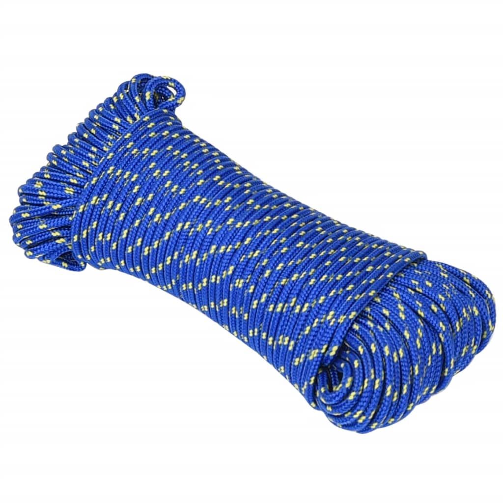 Corda per barca Blu 5 mm 25 m in Polipropilene vidaXL