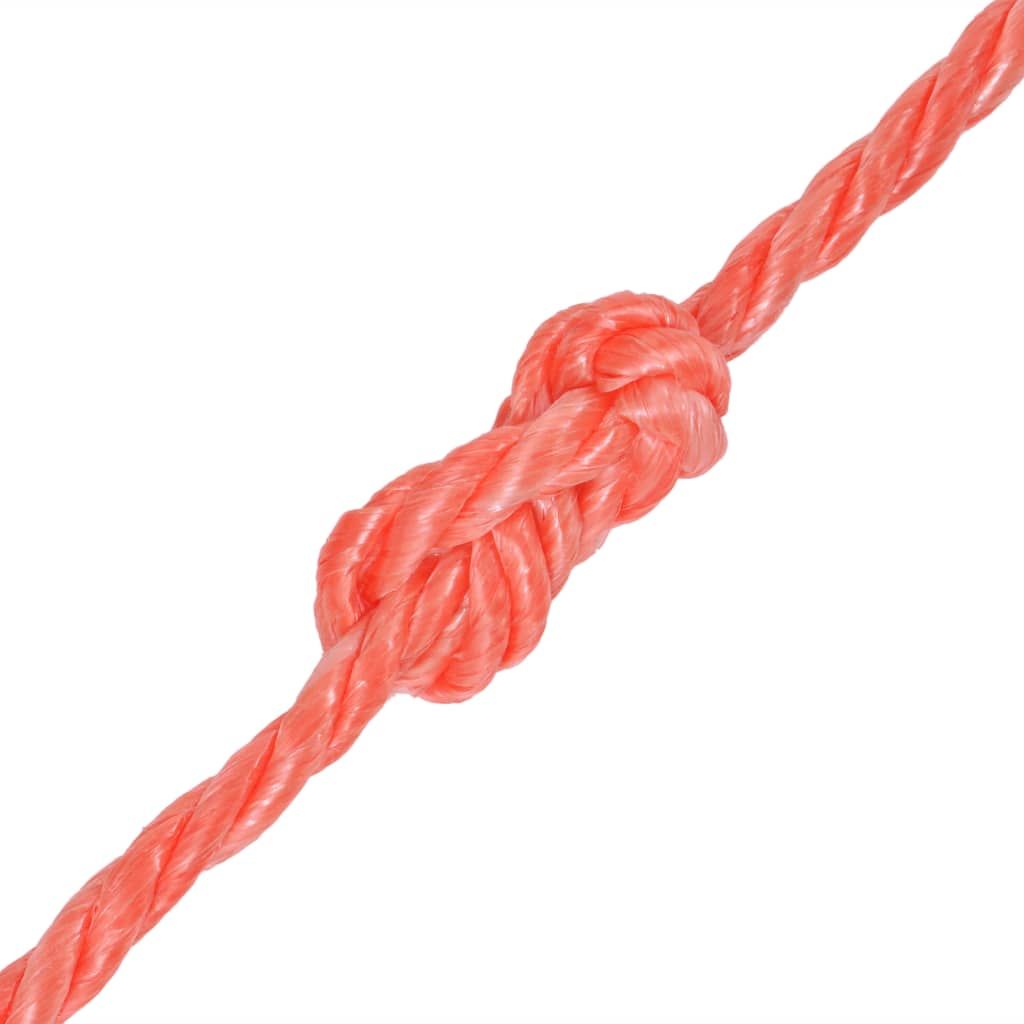 Corda Intrecciata in Polipropilene 12 mm 500 m Arancione vidaXL