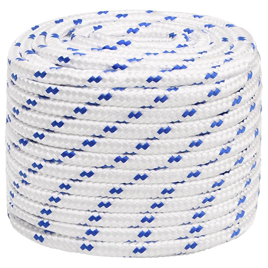 Corda per barca Bianca 18 mm 100 m in Polipropilene vidaXL