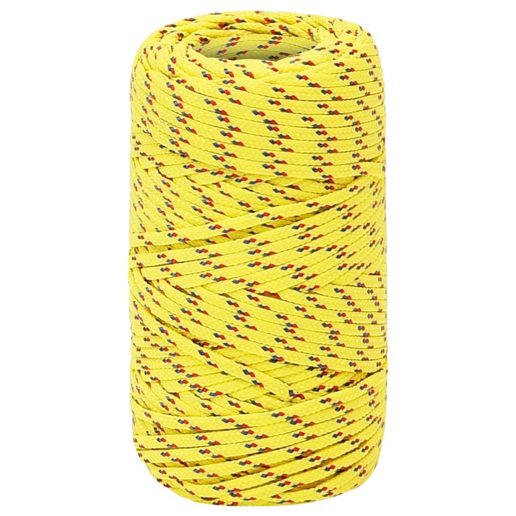 Corda da Lavoro Gialla 2 mm 500 m in Polipropilene vidaXL
