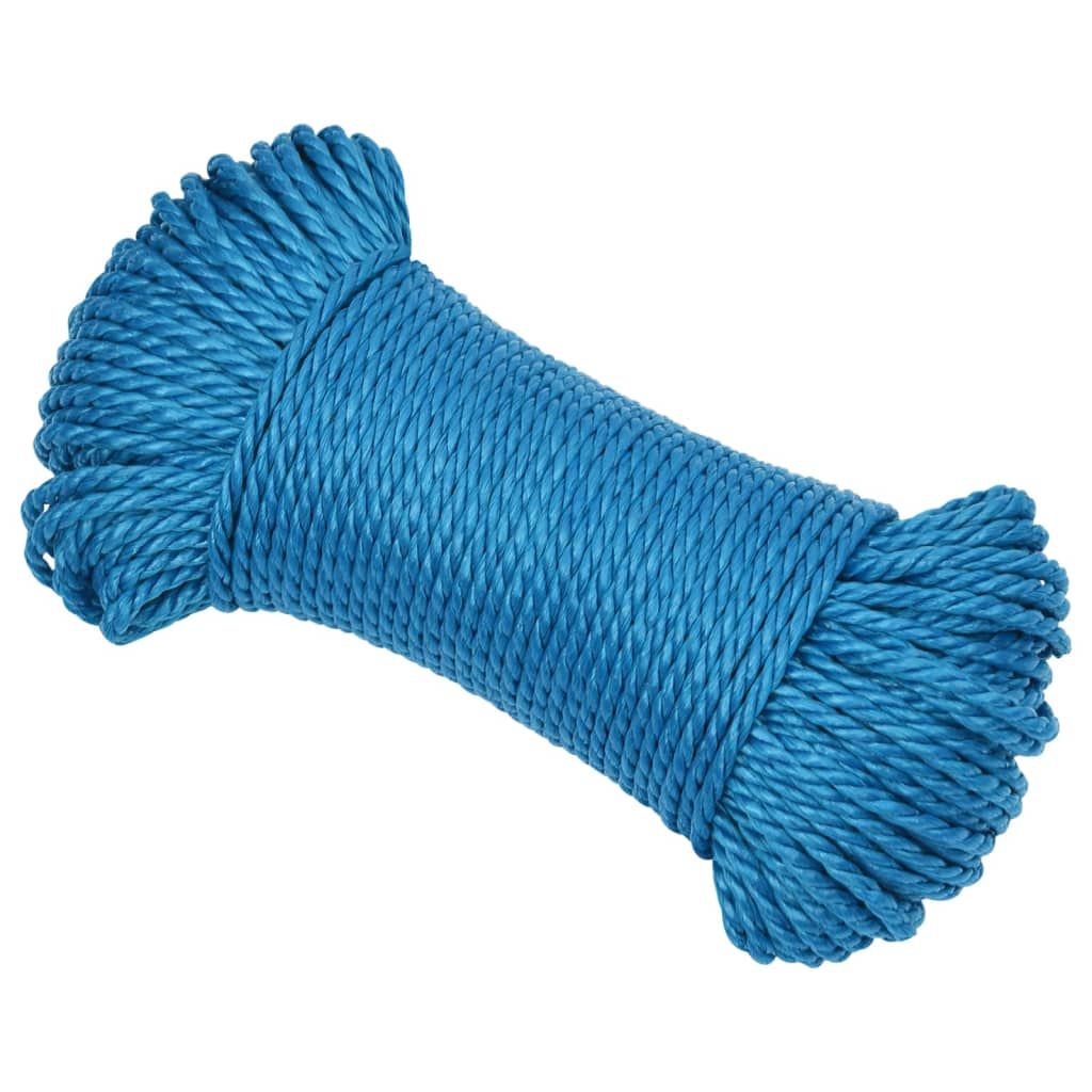 Corda da Lavoro Blu 3 mm 100 m in Polipropilene vidaXL