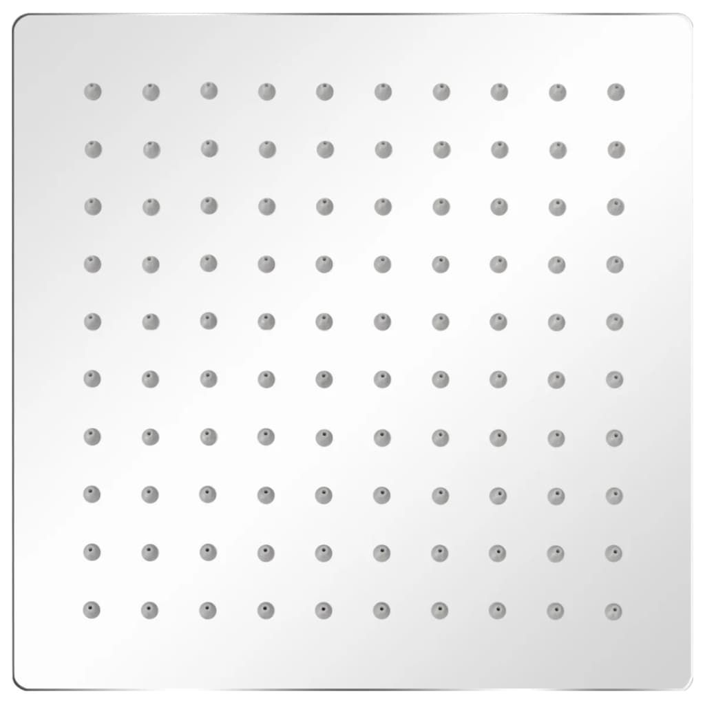 Soffione per Doccia a Pioggia 2 pz Acciaio Inossidabile 20x20cm vidaXL