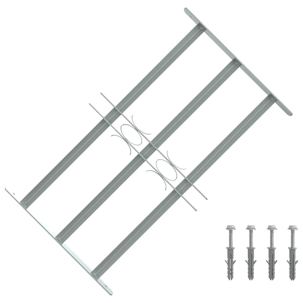 Griglie per finestre 500-650 mm Acciaio zincato Argento vidaXL