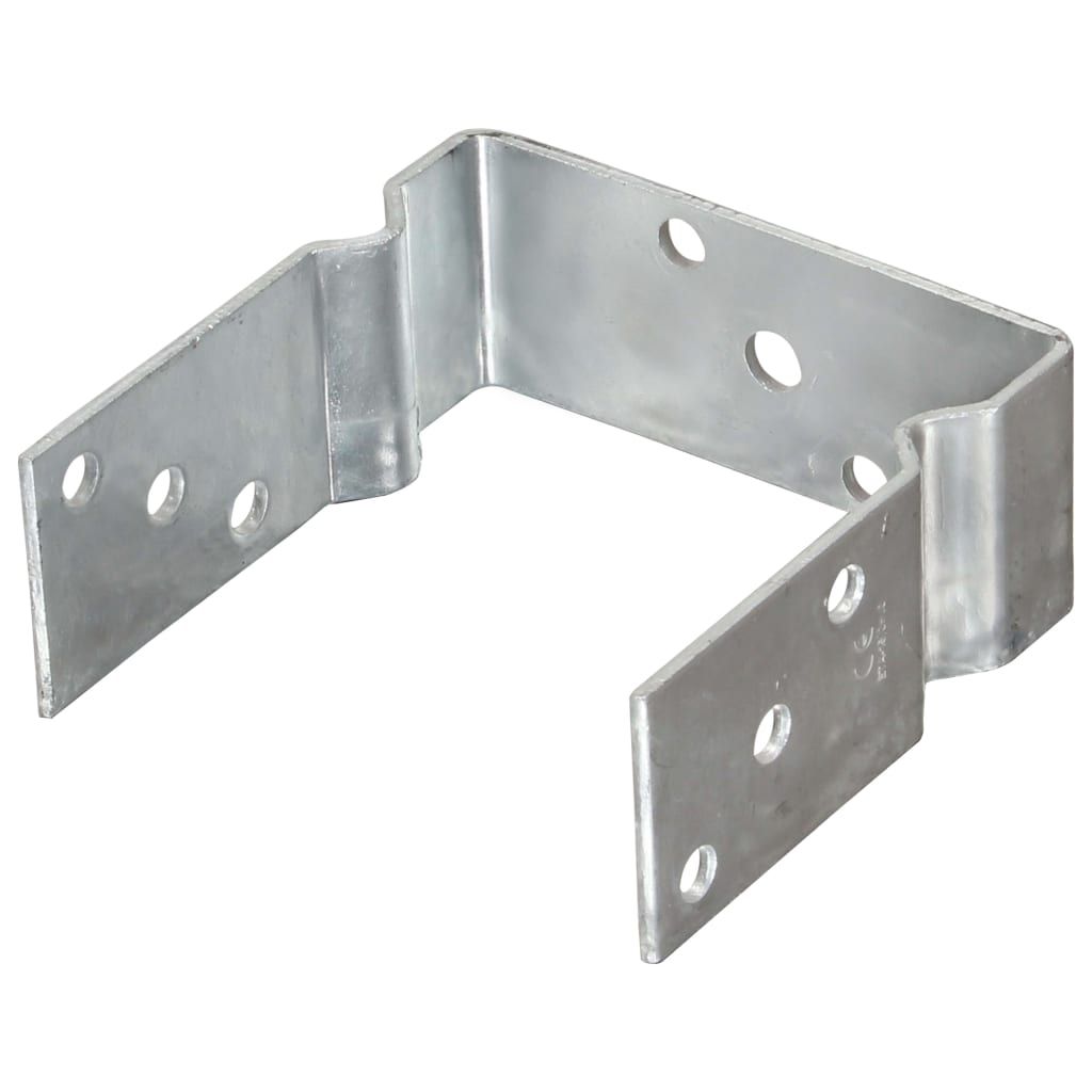 Picchetti per Recinzione 6 pz Argento 14x6x15cm Acciaio Zincato vidaXL