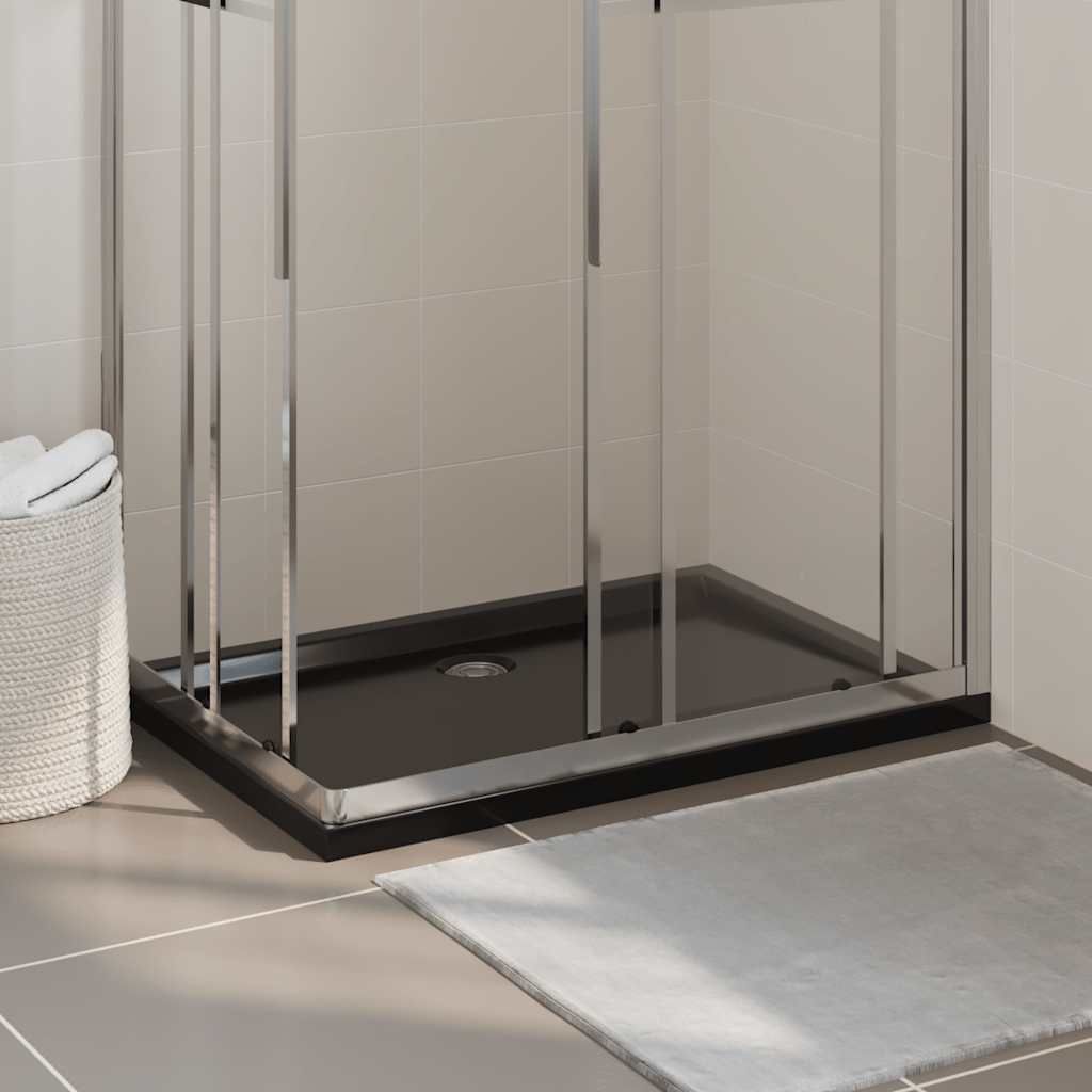 Piatto Doccia in ABS Rettangolare Nero 70x100 cm vidaXL