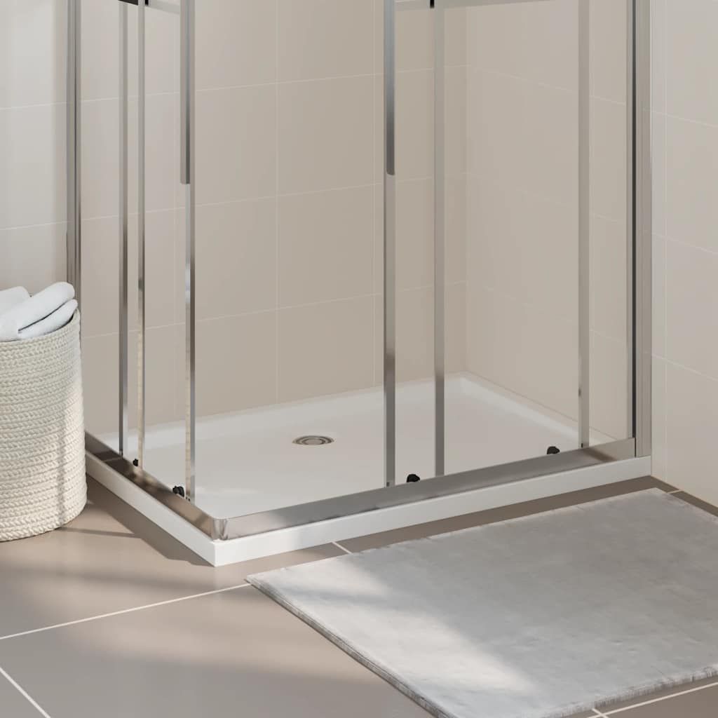 Piatto Doccia in ABS Rettangolare Bianco 70x100 cm vidaXL