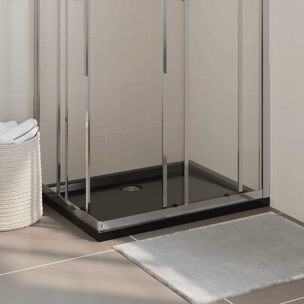 Piatto Doccia in ABS Rettangolare Nero 70x90 cm vidaXL
