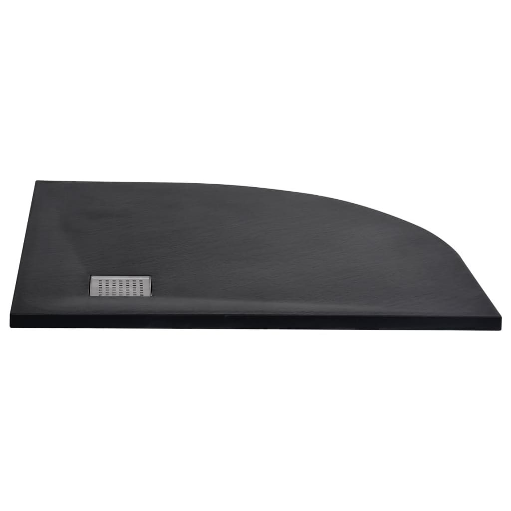 Piatto Doccia in SMC Nero 90x90 cm vidaXL