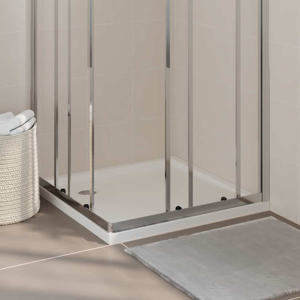 Piatto Doccia Quadrato in ABS Bianco 80x80 cm vidaXL