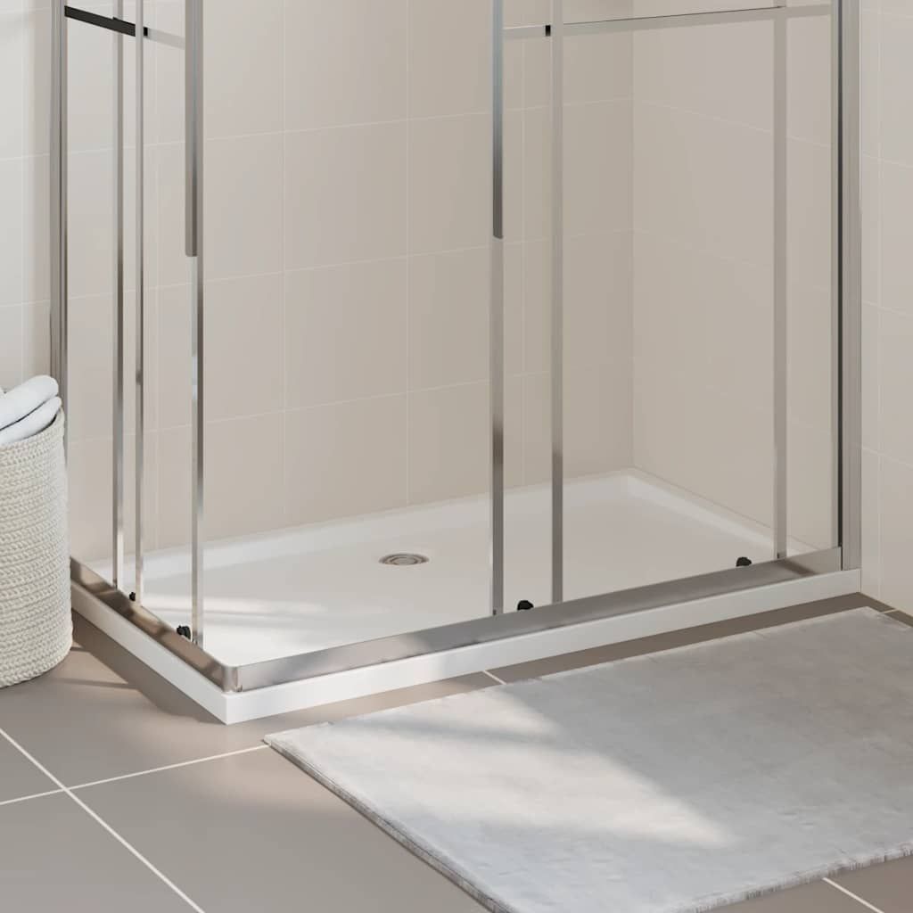 Piatto Doccia in ABS Rettangolare Bianco 70x120 cm vidaXL