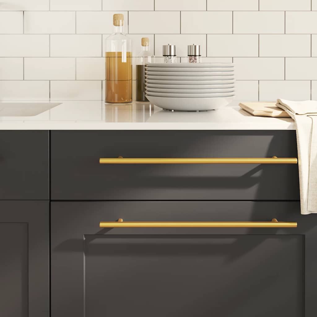 Maniglie per Mobili 5pz Oro 320mm in Acciaio Inox vidaXL