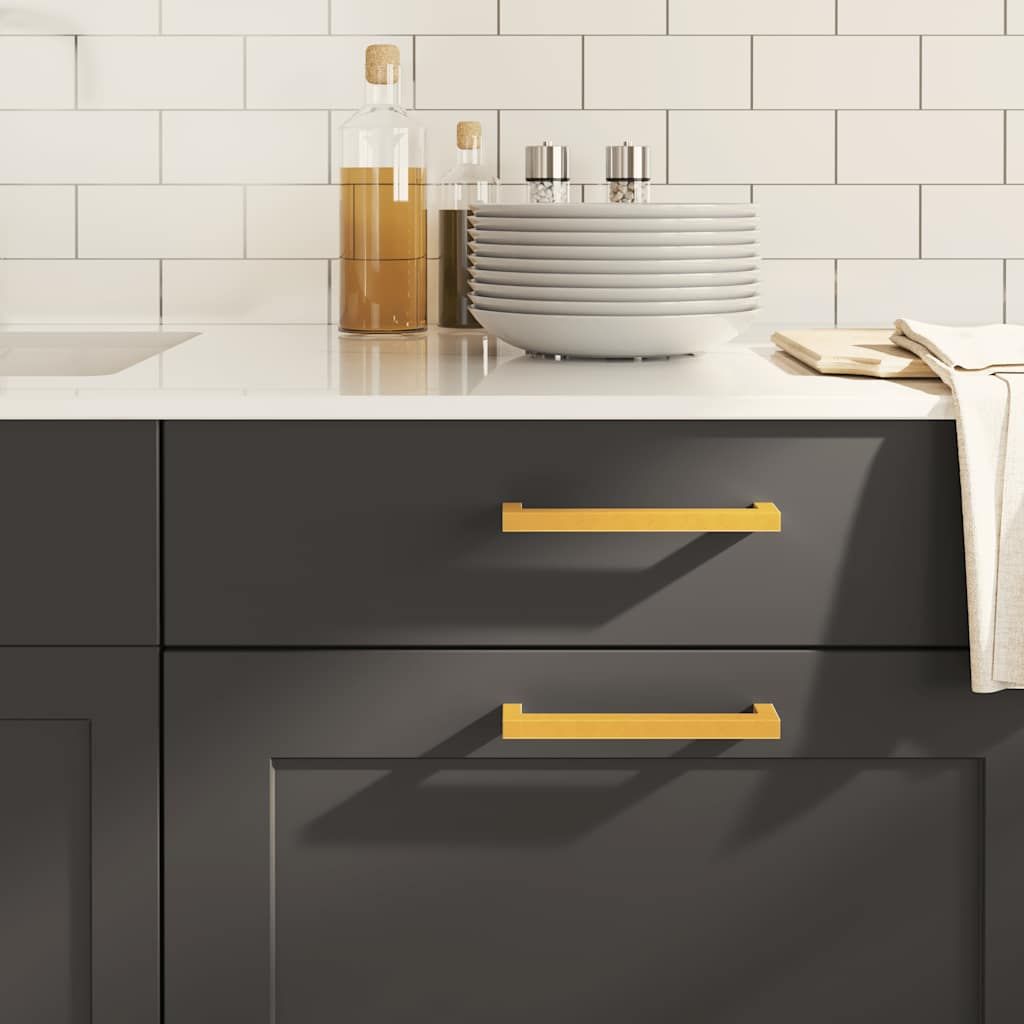 Maniglie per Mobili 10pz Oro 160mm in Acciaio Inox vidaXL