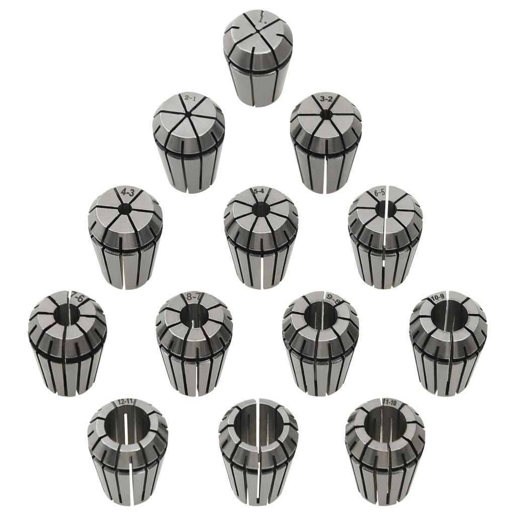 Pinze per Colletti ER20 Set Utensili per Tornitura 13 pz vidaXL