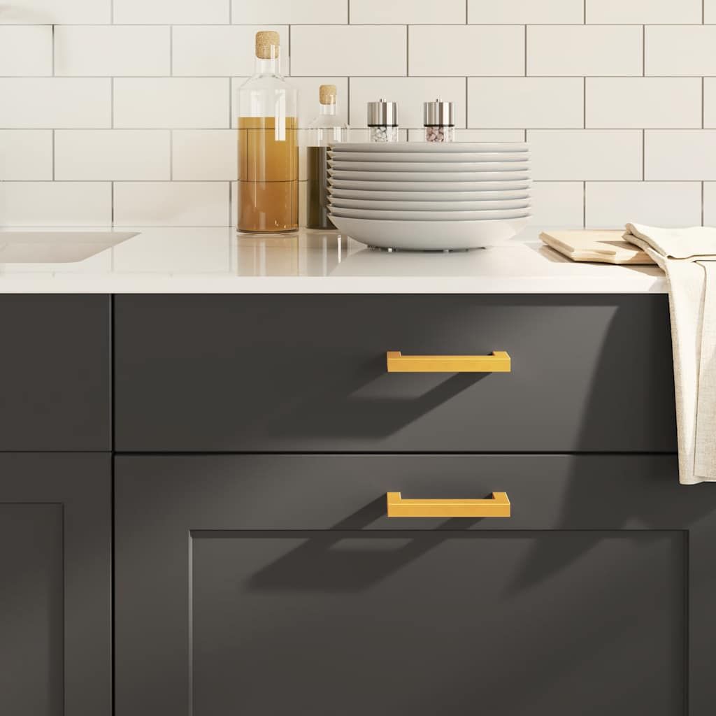 Maniglie per Mobili 10pz Oro 96mm in Acciaio Inox vidaXL