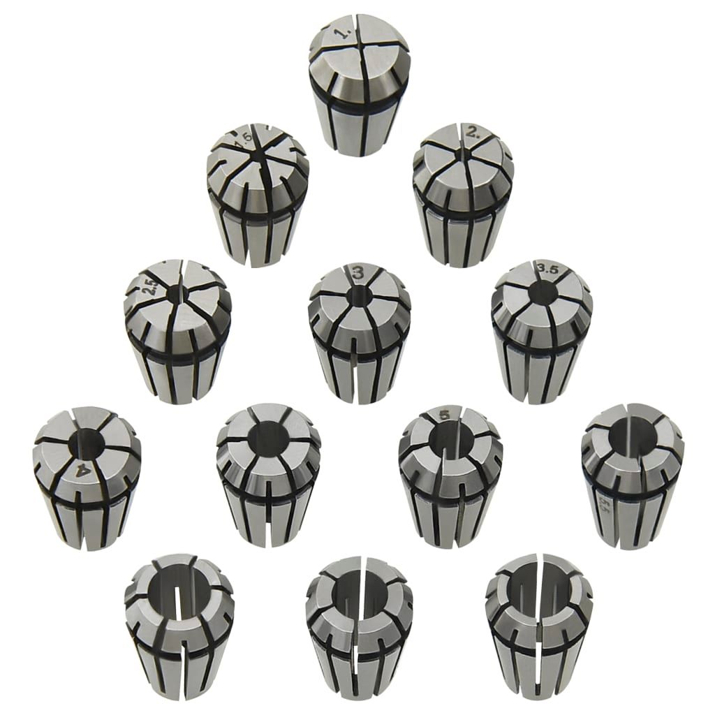 Pinze per Colletti ER11 Set Utensili per Tornitura 13 pz vidaXL