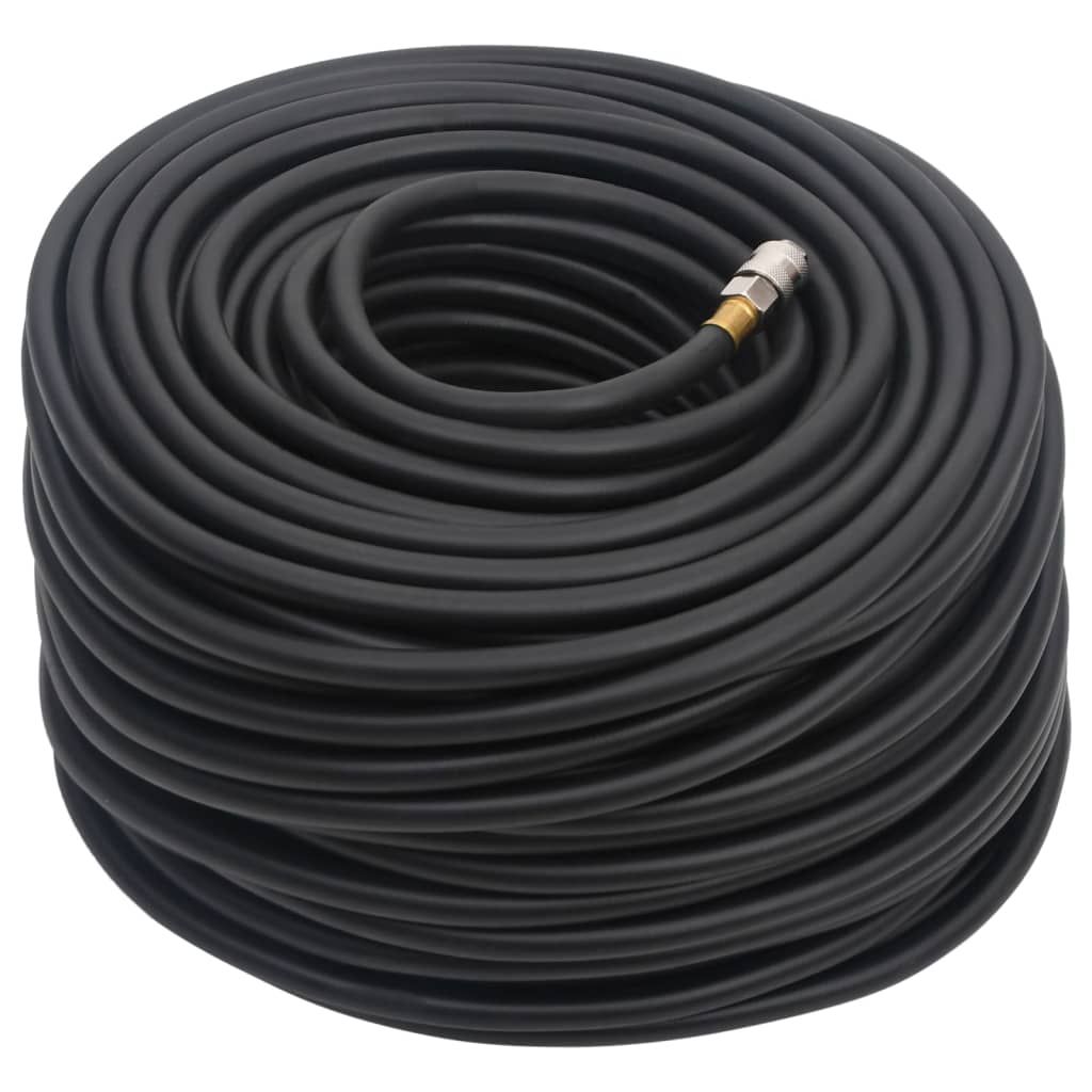 Tubo Aria Ibrido Nero 0,6" 20 m in Gomma e PVC vidaXL