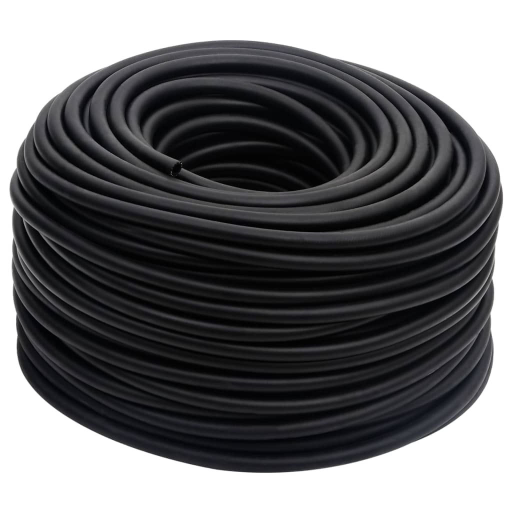 Tubo Aria Ibrido Nero 0,6" 50 m in Gomma e PVC vidaXL