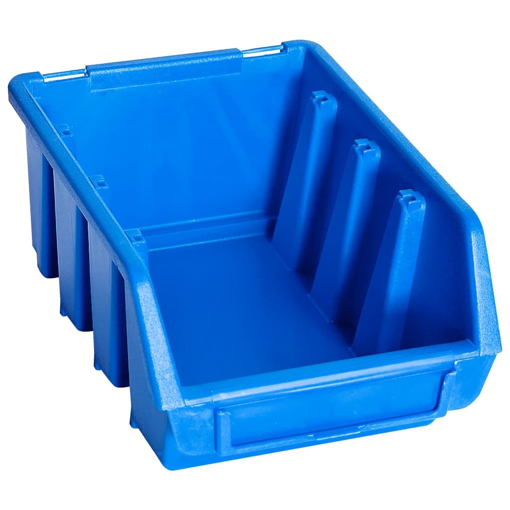 Contenitori Impilabili 20 pz Blu in Plastica vidaXL