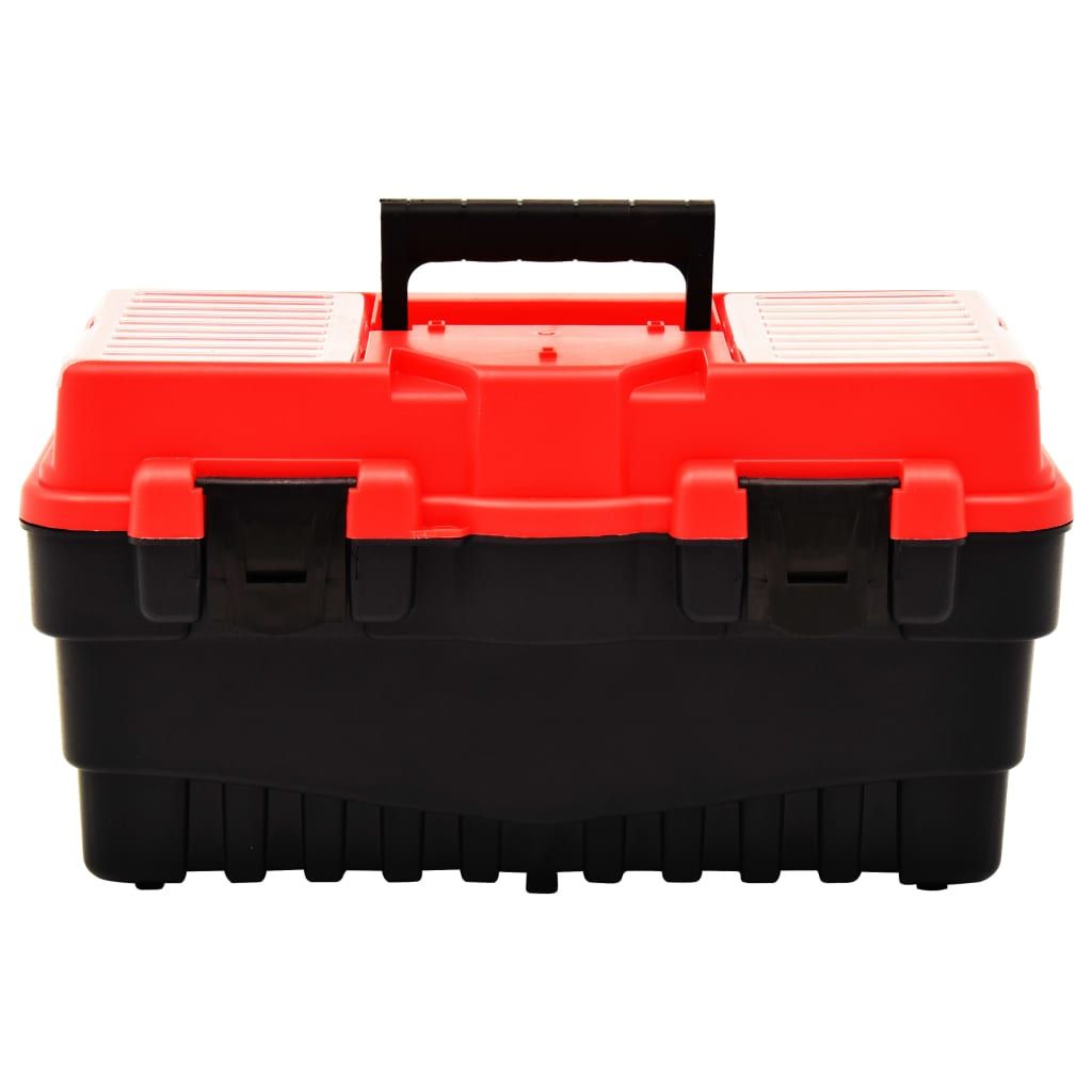 Cassetta degli Attrezzi in Plastica 462x256x242 mm Rossa vidaXL