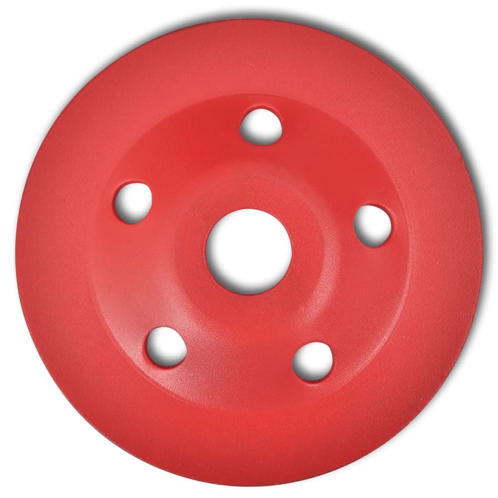Mola a Tazza Diamantata a Doppia Fila 125 mm vidaXL