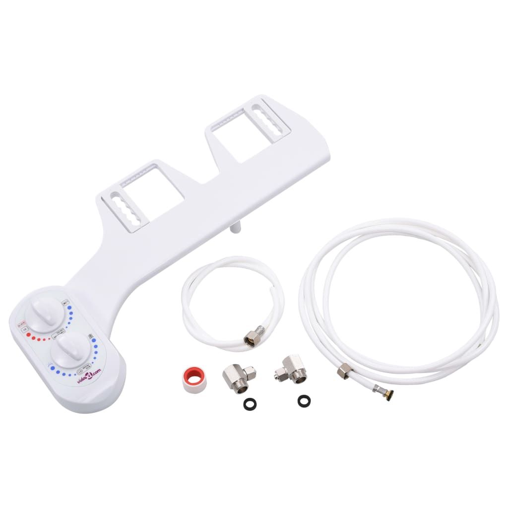Bidet Accessorio per WC Acqua Calda e Fredda a Ugello Singolo vidaXL