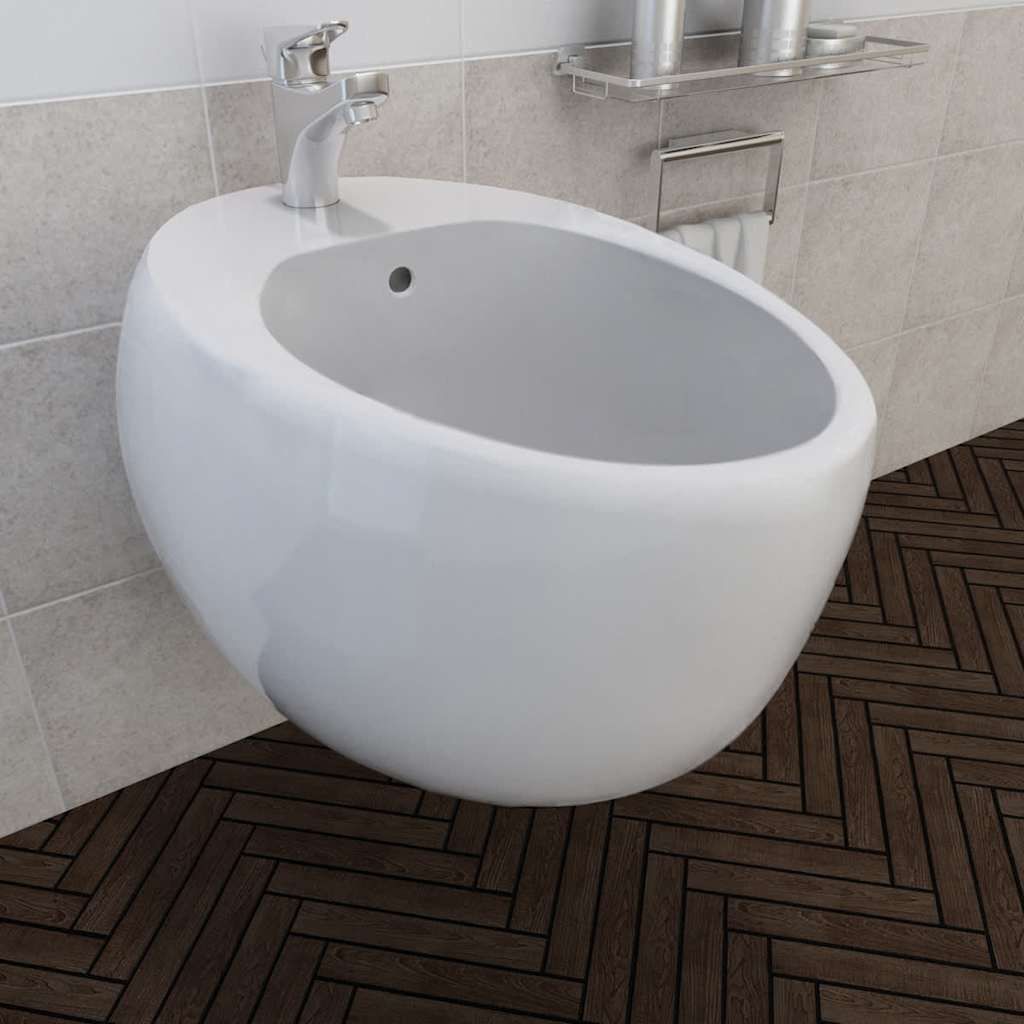 Bidet sospeso ceramica bianca vidaXL