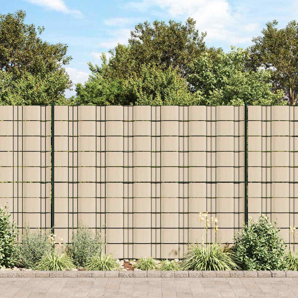 Recinzione Frangivento da Giardino PVC 70x0,19 m Crema vidaXL