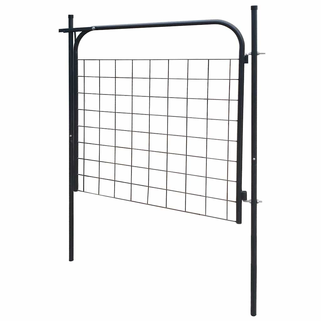 Cancello per Recinzione da Giardino 100x100 cm Antracite vidaXL
