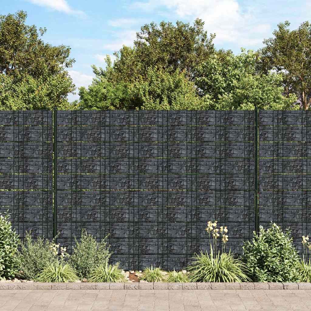 Recinzione Frangivento da Giardino PVC 70x0,19 m Grigio vidaXL